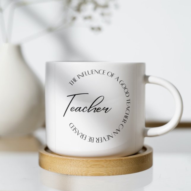 Café Taza para maestro de arcoíris boho elegante minima (Subido por el creador)