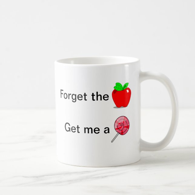 Café Taza para maestro - Olvídate de la manzana (Derecha)