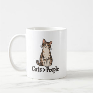 Café Taza para mamá de gato introvertida: Gatos sobre p