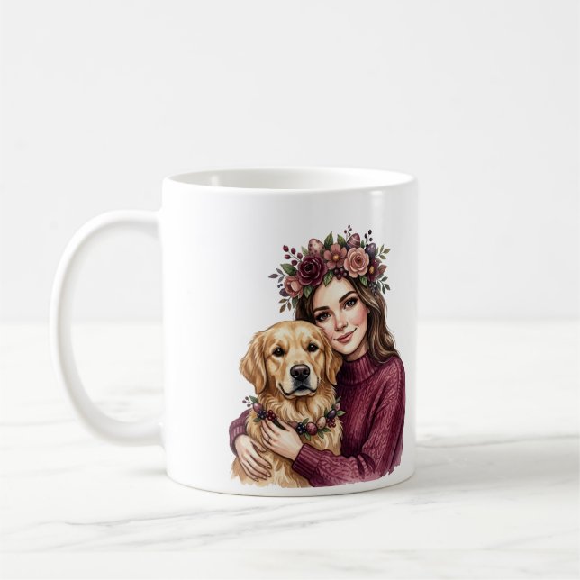 Café Taza para mamá de perro Retriever dorado (Izquierda)