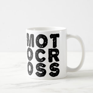 Café Taza para Moto de Cross con Logo Gigante o Taza pa