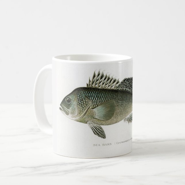 Café Taza para pescadores de lubina (Anverso izquierdo)