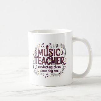 Café Taza para profesor de música, dirigiendo el caos d