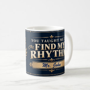 Café Taza para profesor de música 'Me enseñaste a encon