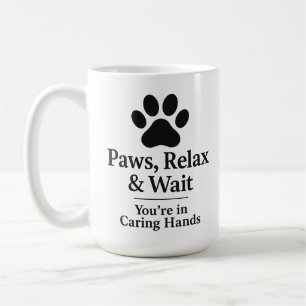 Café Taza para sala de espera veterinaria