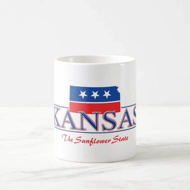 Café Taza patriótica de Kansas (Centro)