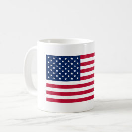 Café Taza Patriótica de la Bandera Americana de EE. UU.