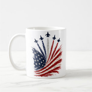 Café ✈️ Taza Patriótica de la Bandera Americana - Espec