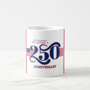 Café Taza Patriótica del 250 Aniversario de EE. UU.