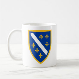 Café Taza Patriótica del Escudo de Bosnia y Herzegovina