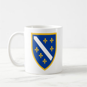 Café Taza Patriótica del Escudo de Bosnia y Herzegovina