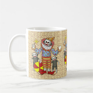 Café Taza Payaso Mono de Calcetín