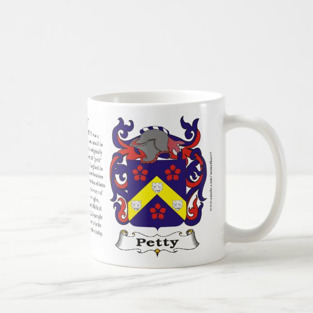 Café Taza pequeña del escudo de armas de la familia (Derecha)