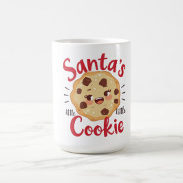 Café Taza Pequeña Galleta de Santa | Navideño Adorable