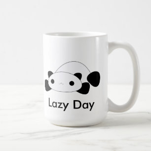 Café Taza perezosa de la panda del día del kawaii lind