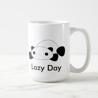 Café Taza perezosa de la panda del día del kawaii lindo