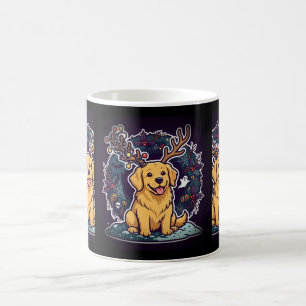 Café Taza Perro con Cuerno de Reno