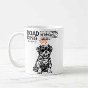 Café Taza Perro Motero Road King Regalo de Motociclet