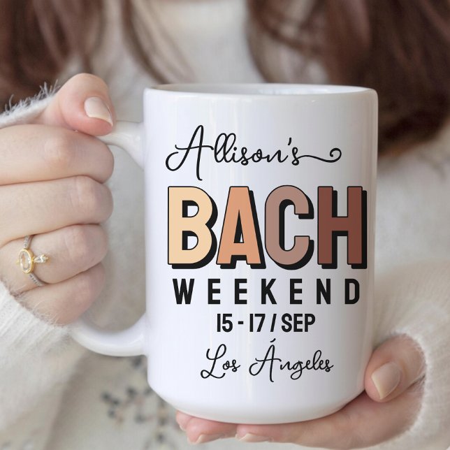 Café Taza personalizada boho para la fiesta de soltera  (boho bachelorette mug, personalized bachelorette mug, bride squad mug, bridesmaid party mug gift,)