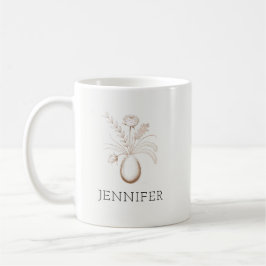 Café Taza personalizada botánica de Pascua Regalo elega