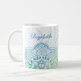 Café Taza personalizada Caelum Mandala de 11 oz