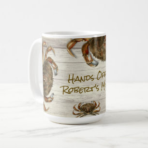 Café Taza Personalizada Cangrejos de Playa No Tocar