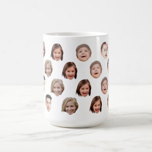 Café Taza Personalizada con Cara de Familia Adorable 6 
