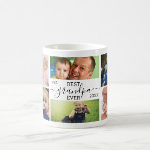 Café Taza personalizada con collage de 7 fotos: El mejo
