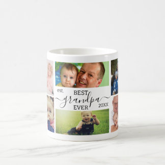 Café Taza personalizada con collage de 7 fotos: El mejo