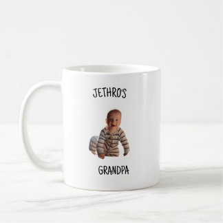 Café Taza personalizada con foto de bebé para abuelo y
