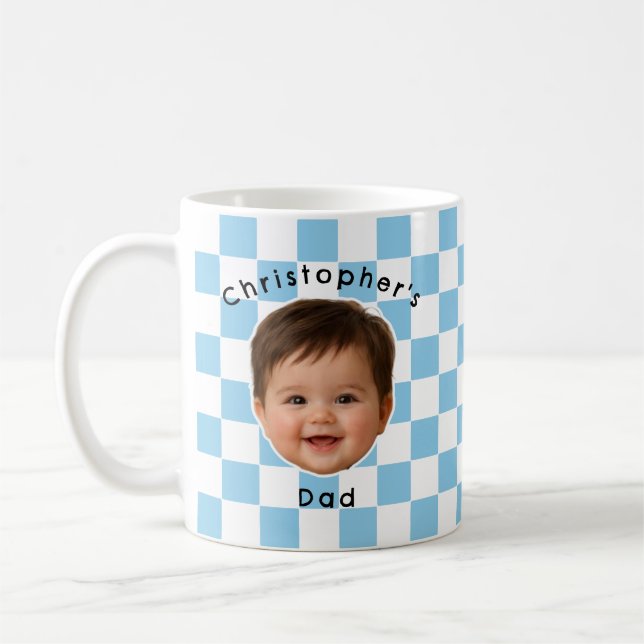 Café Taza personalizada con foto de bebé para papá (Izquierda)