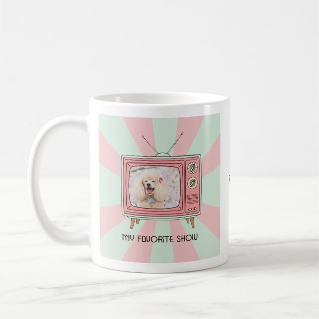 Café Taza personalizada con foto de Caniche, mamá de pe (Izquierda)