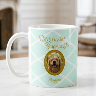 Café Taza personalizada con foto de Golden Retriever, M