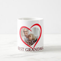 Taza Personalizada con Foto de la Mejor Abuela