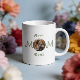 Café Taza Personalizada con Foto de la Mejor Mamá Moder