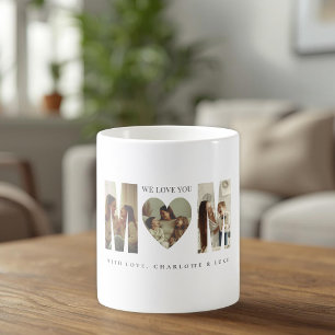 Café Taza Personalizada con Foto de Moda TE AMAMOS Mamá