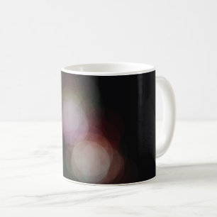 Café Taza personalizada con fotografía de efecto bokeh