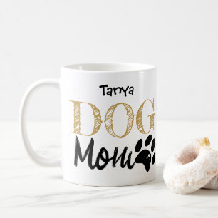 Café Taza personalizada con huella de pata para mamá de