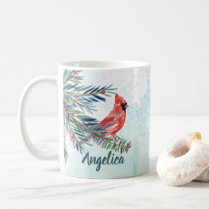 Café Taza personalizada con nombre de cardenal como reg
