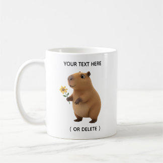 Café Taza Personalizada con Nombre de Girasol de Capiba