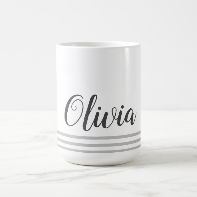 Café Taza Personalizada Con Nombre De Letra Inscripción (Centro)