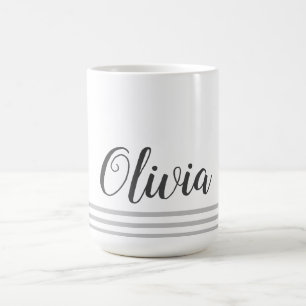 Café Taza Personalizada Con Nombre De Letra Inscripción