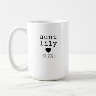 Café Taza Personalizada con Nombre de Tía, Regalo de Cu