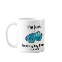 Taza Personalizada con Nombre y Chiste de 'Descans