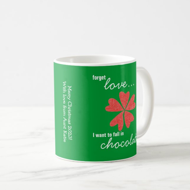 Café Taza personalizada con receta de brownie (Anverso derecho)
