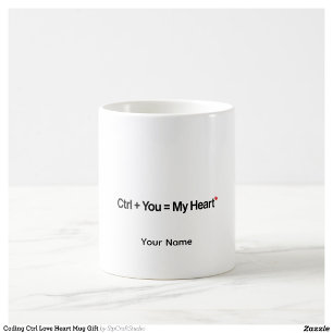 Café Taza personalizada Ctrl regalo programador de codi