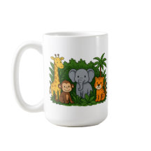 Taza personalizada de animal de la selva – Regalo 