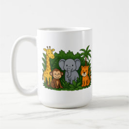 Café Taza personalizada de animal de la selva – Regalo