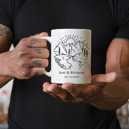 Café Taza Personalizada de Aniversario | Regalo para Es