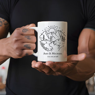 Café Taza Personalizada de Aniversario   Regalo para Es